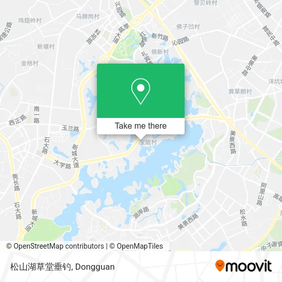 松山湖草堂垂钓 map