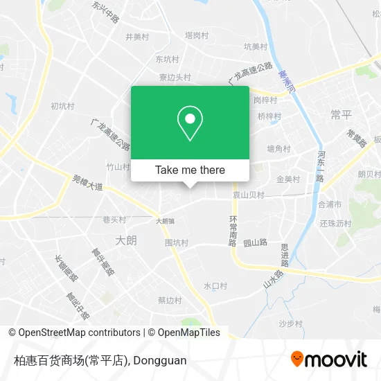 柏惠百货商场(常平店) map
