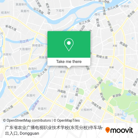 广东省农业广播电视职业技术学校(东莞分校)停车场-出入口 map