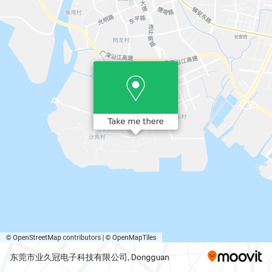 东莞市业久冠电子科技有限公司 map