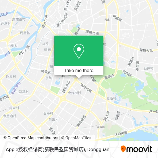 Apple授权经销商(新联民盈国贸城店) map