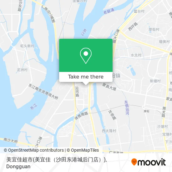 美宜佳超市(美宜佳（沙田东港城后门店）) map