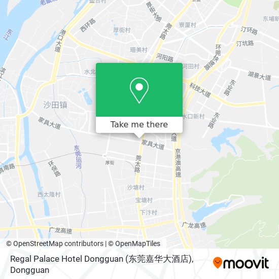 Regal Palace Hotel Dongguan (东莞嘉华大酒店) map