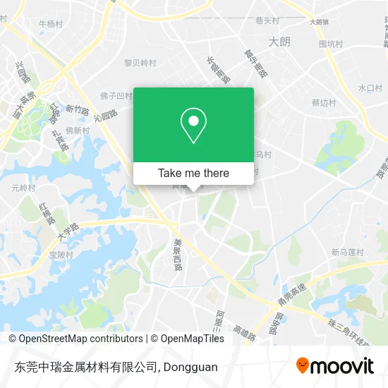 东莞中瑞金属材料有限公司 map