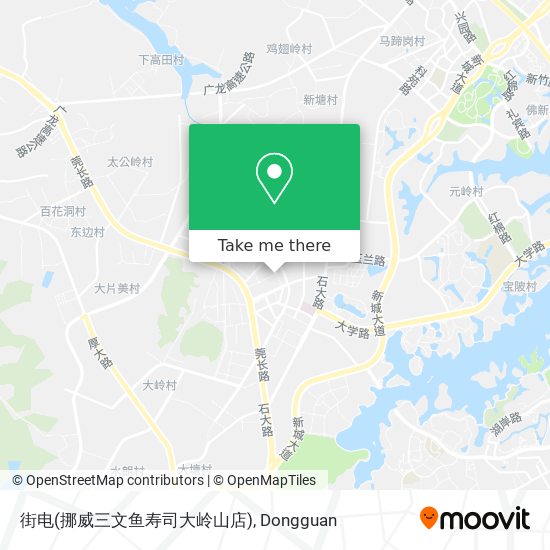 街电(挪威三文鱼寿司大岭山店) map