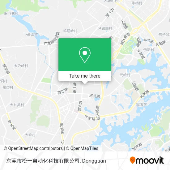 东莞市松一自动化科技有限公司 map