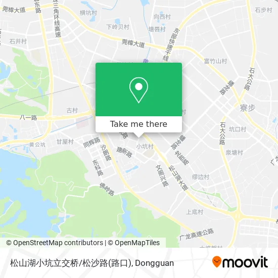 松山湖小坑立交桥/松沙路(路口) map