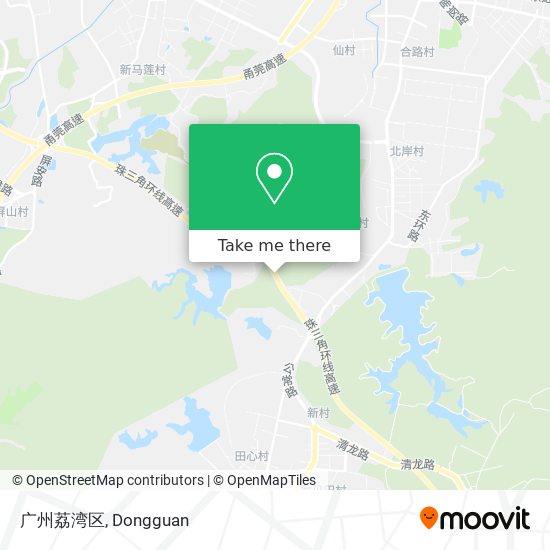 广州荔湾区 map