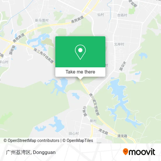 广州荔湾区 map