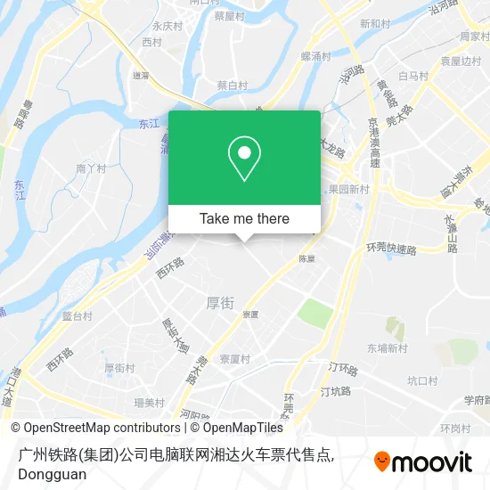 广州铁路(集团)公司电脑联网湘达火车票代售点 map