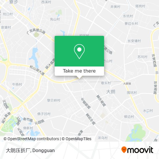 大朗压折厂 map