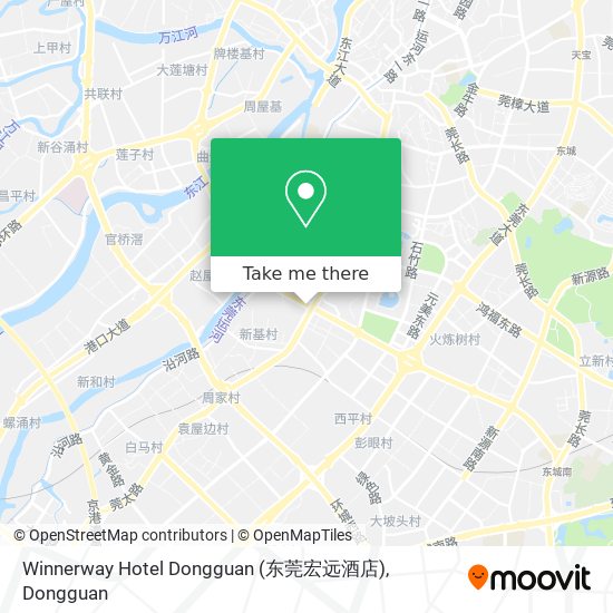 Winnerway Hotel Dongguan (东莞宏远酒店) map
