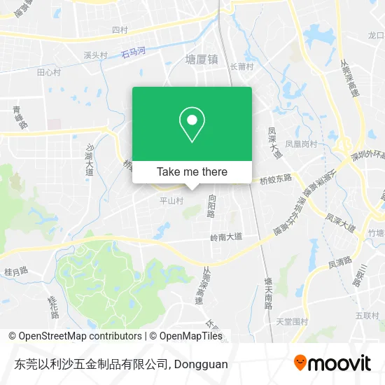 东莞以利沙五金制品有限公司 map