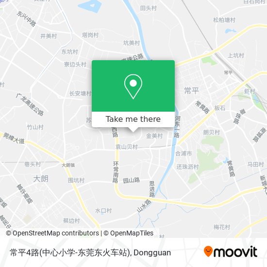 常平4路(中心小学-东莞东火车站) map