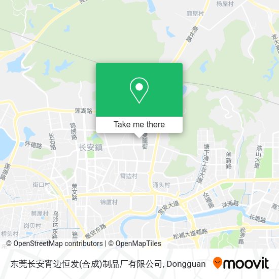 东莞长安宵边恒发(合成)制品厂有限公司 map