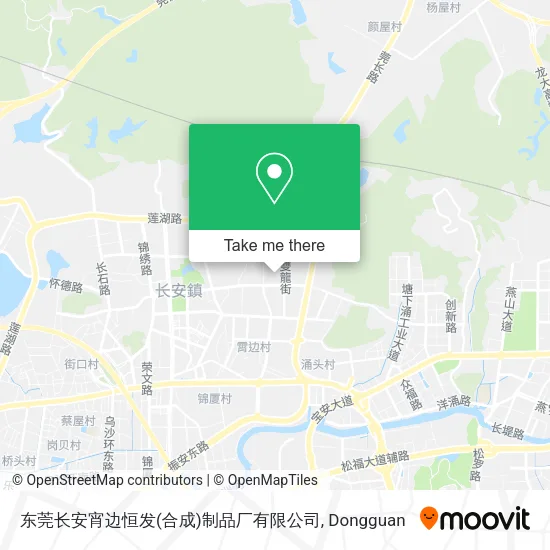 东莞长安宵边恒发(合成)制品厂有限公司 map