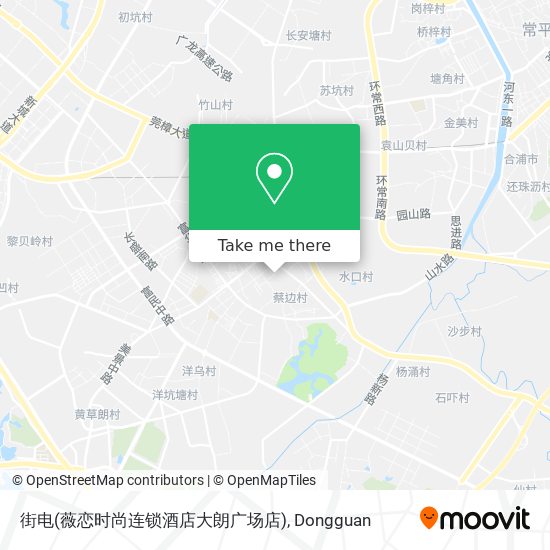 街电(薇恋时尚连锁酒店大朗广场店) map