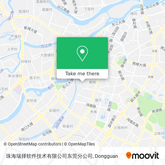 珠海瑞择软件技术有限公司东莞分公司 map