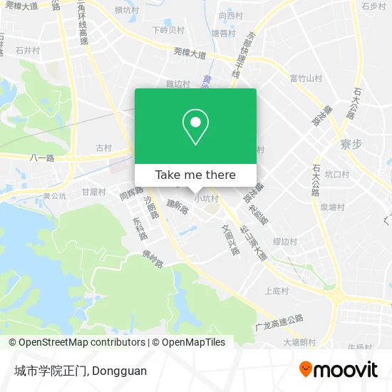 城市学院正门 map