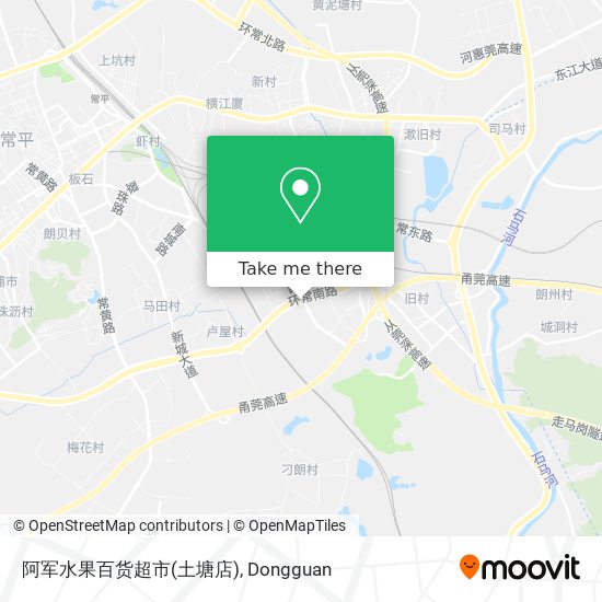 阿军水果百货超市(土塘店) map