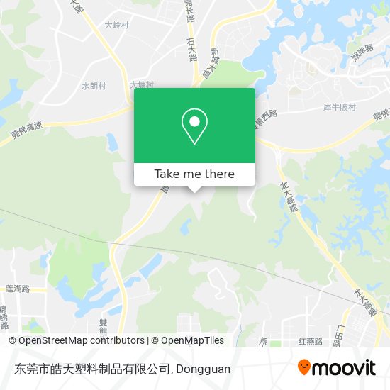 东莞市皓天塑料制品有限公司 map