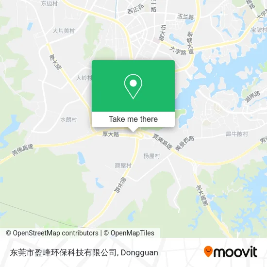 东莞市盈峰环保科技有限公司 map