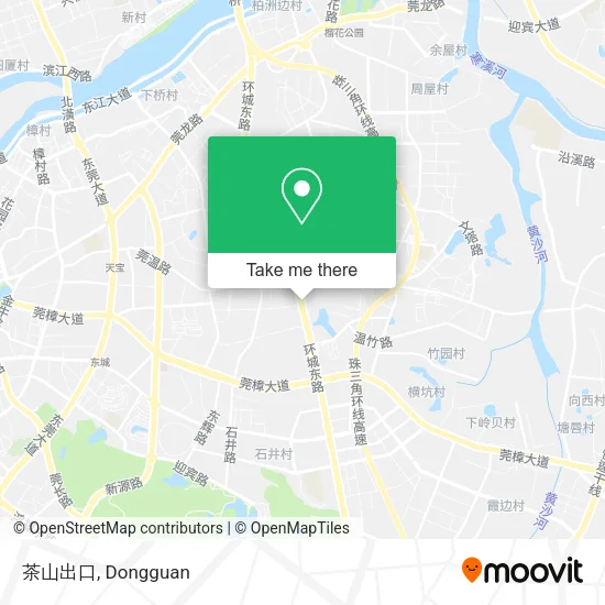 茶山出口 map
