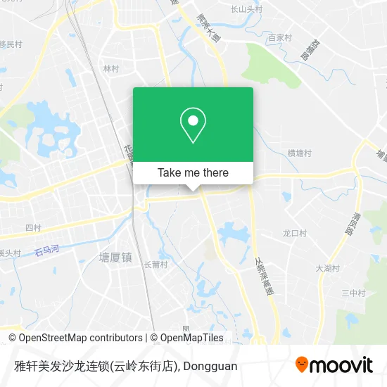 雅轩美发沙龙连锁(云岭东街店) map