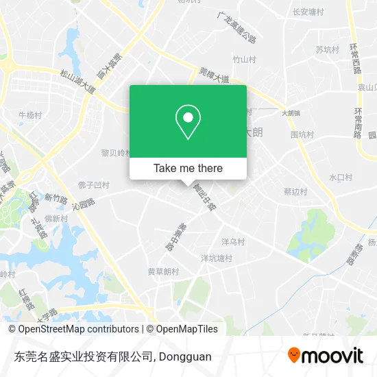 东莞名盛实业投资有限公司 map