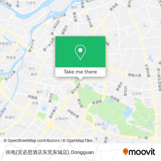 街电(宜必思酒店东莞东城店) map