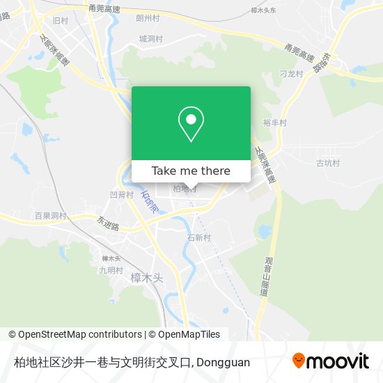 柏地社区沙井一巷与文明街交叉口 map