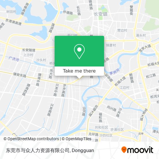 东莞市与众人力资源有限公司 map