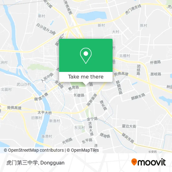 虎门第三中学 map
