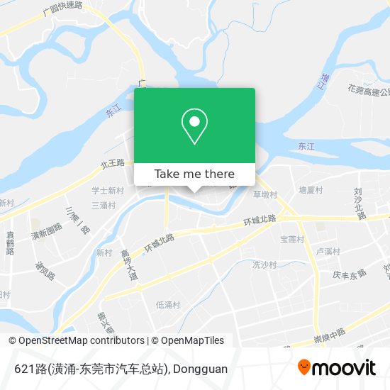 621路(潢涌-东莞市汽车总站) map