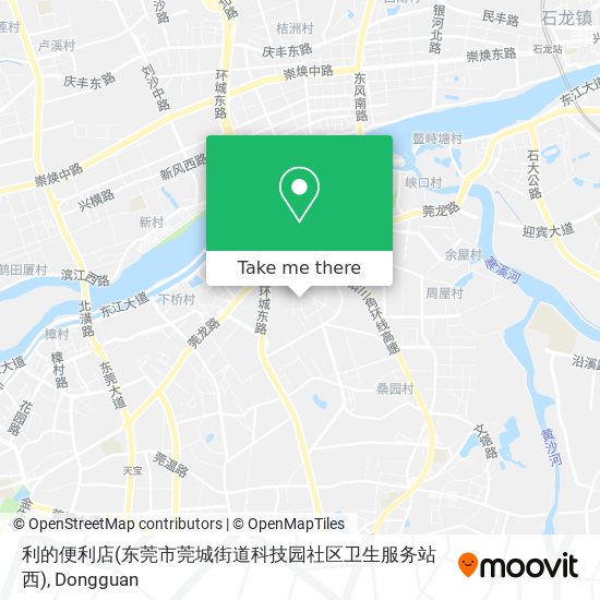 利的便利店(东莞市莞城街道科技园社区卫生服务站西) map