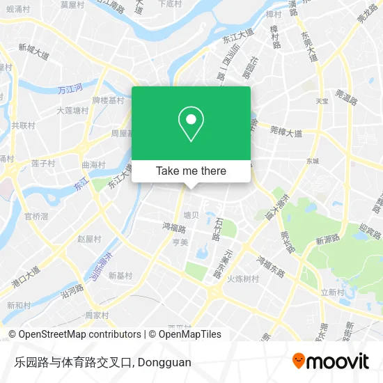 乐园路与体育路交叉口 map