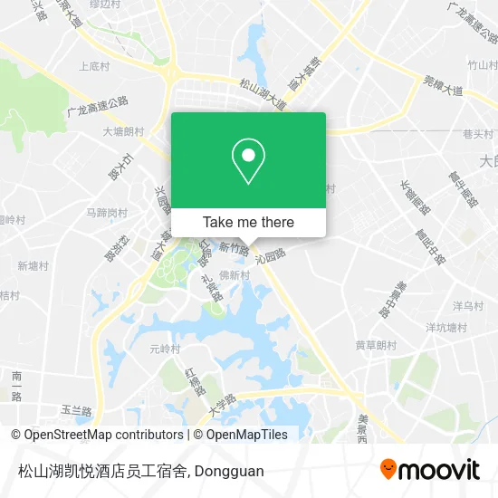 松山湖凯悦酒店员工宿舍 map