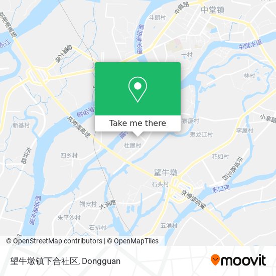 望牛墩镇下合社区 map