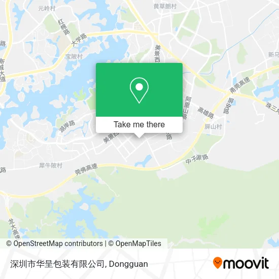 深圳市华呈包装有限公司 map