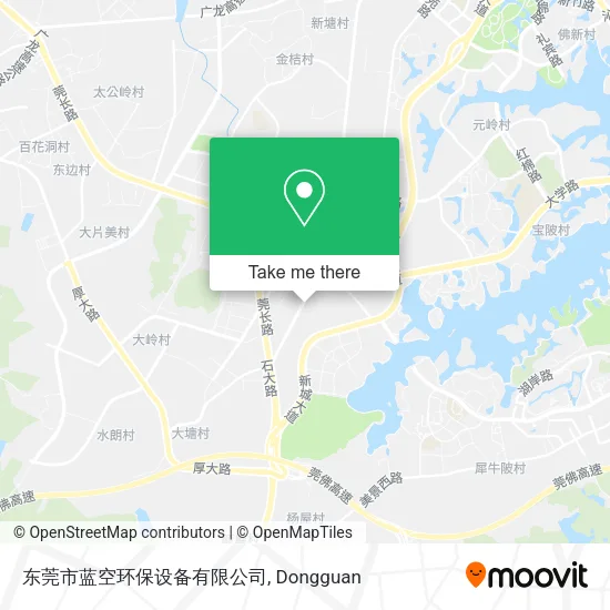 东莞市蓝空环保设备有限公司 map