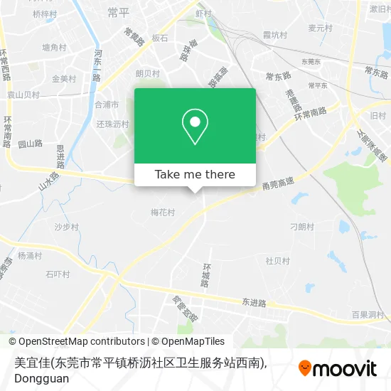 美宜佳(东莞市常平镇桥沥社区卫生服务站西南) map