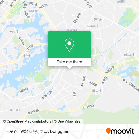三星路与松水路交叉口 map