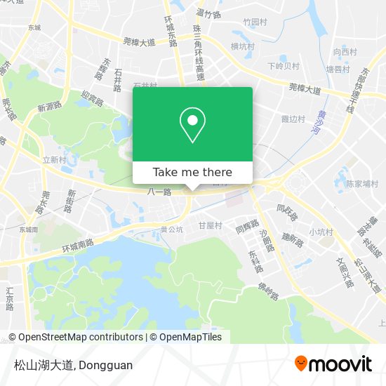 松山湖大道 map