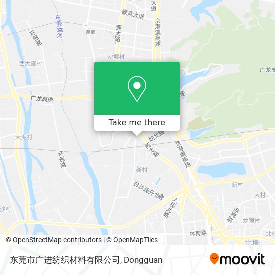 东莞市广进纺织材料有限公司 map