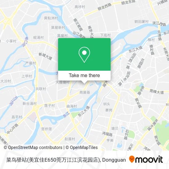 菜鸟驿站(美宜佳E650莞万江江滨花园店) map