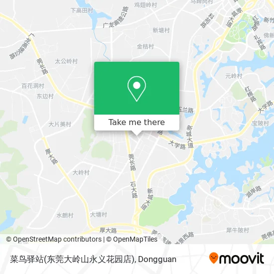 菜鸟驿站(东莞大岭山永义花园店) map