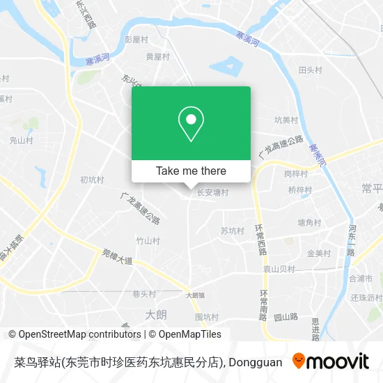 菜鸟驿站(东莞市时珍医药东坑惠民分店) map