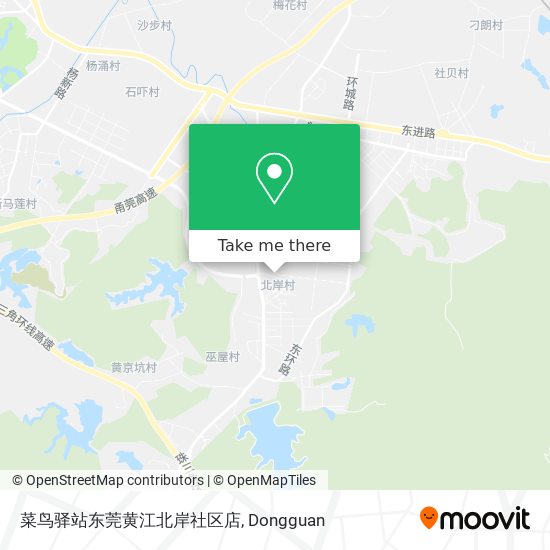 菜鸟驿站东莞黄江北岸社区店 map