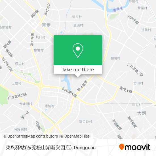 菜鸟驿站(东莞松山湖新兴园店) map