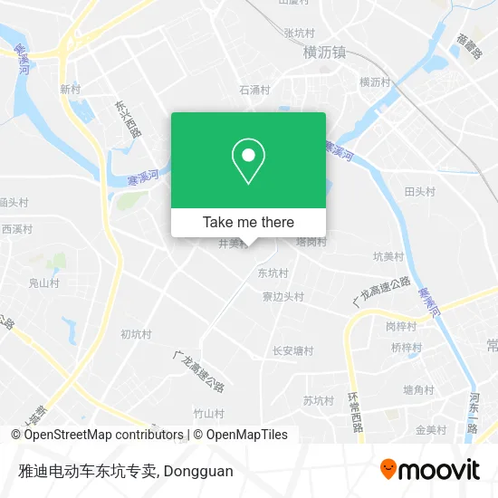 雅迪电动车东坑专卖 map
